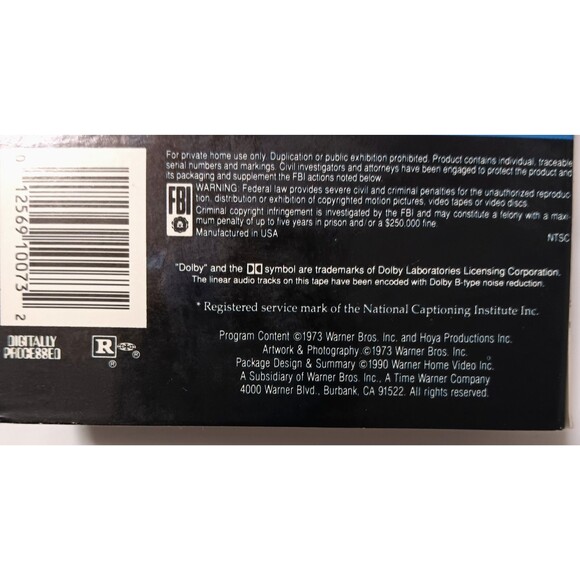 The Exorcist VHS Movie Horror Terror William Friedkin Linda Blair 1973 1990 Vtg - Picture 7 of 10